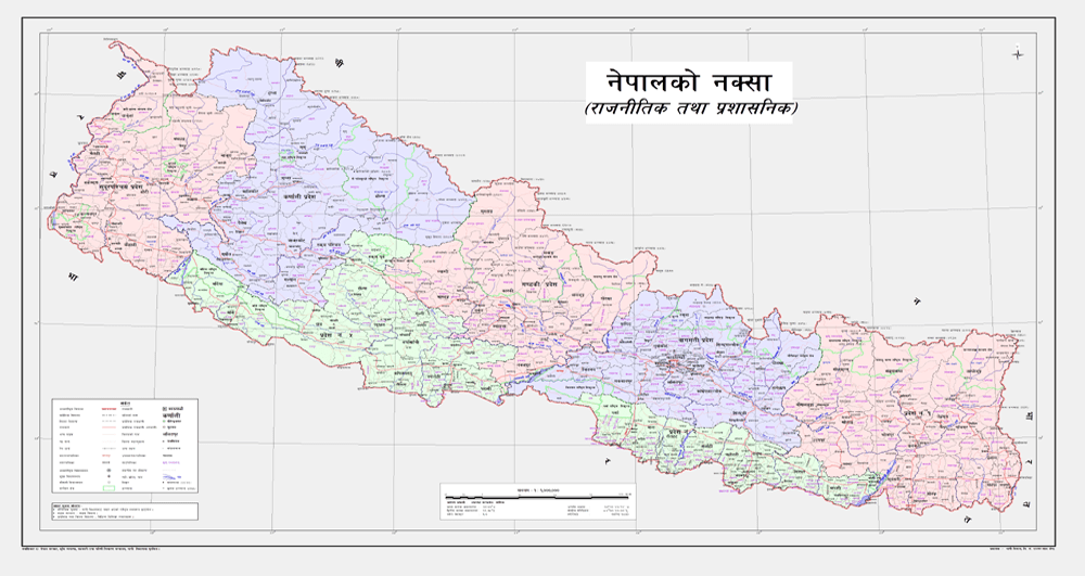 Original Map Of Nepal
