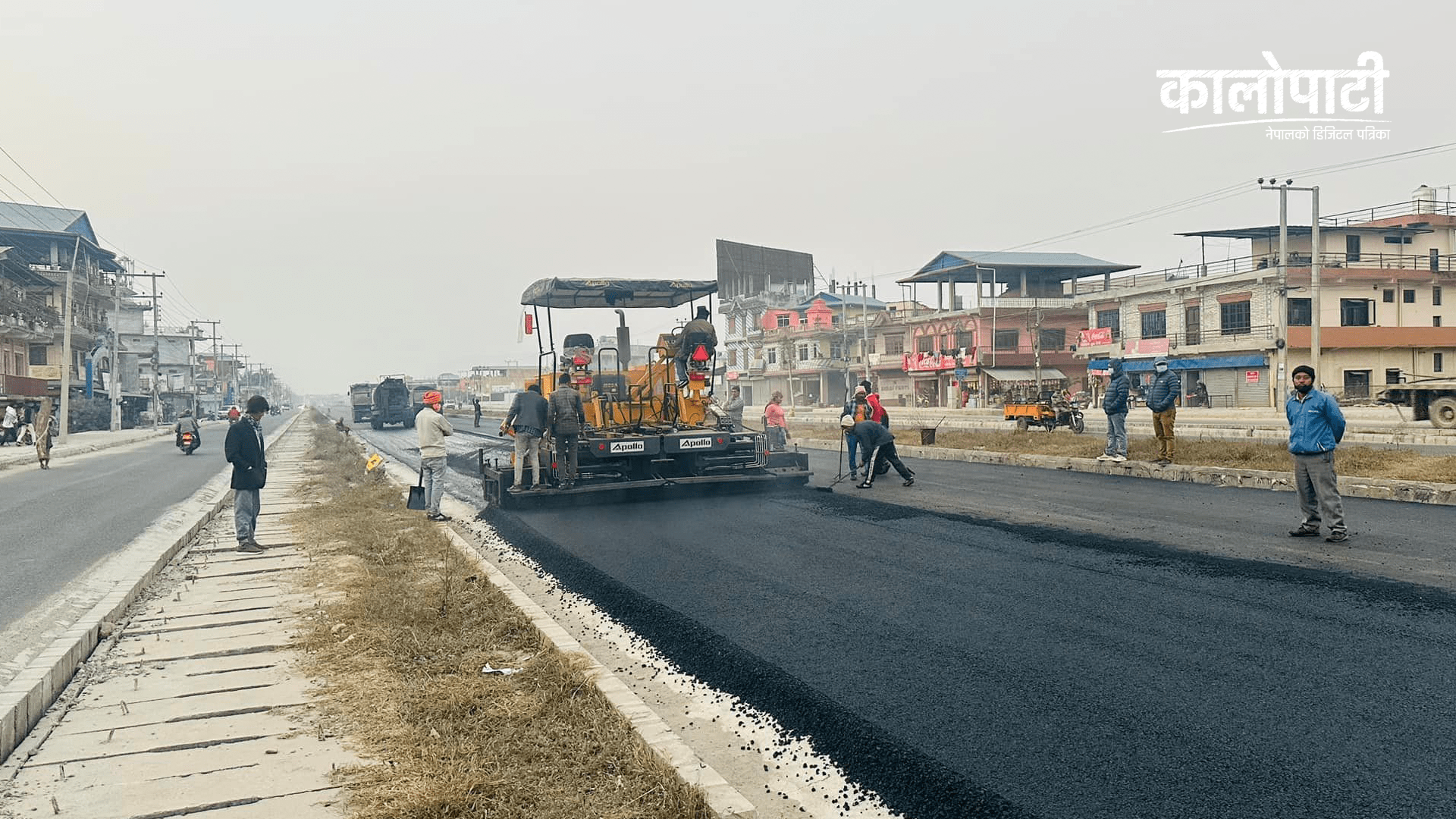 पुलचोक-गोन्द्राङ ६ लेन सडकको काम अन्तिम चरणमा